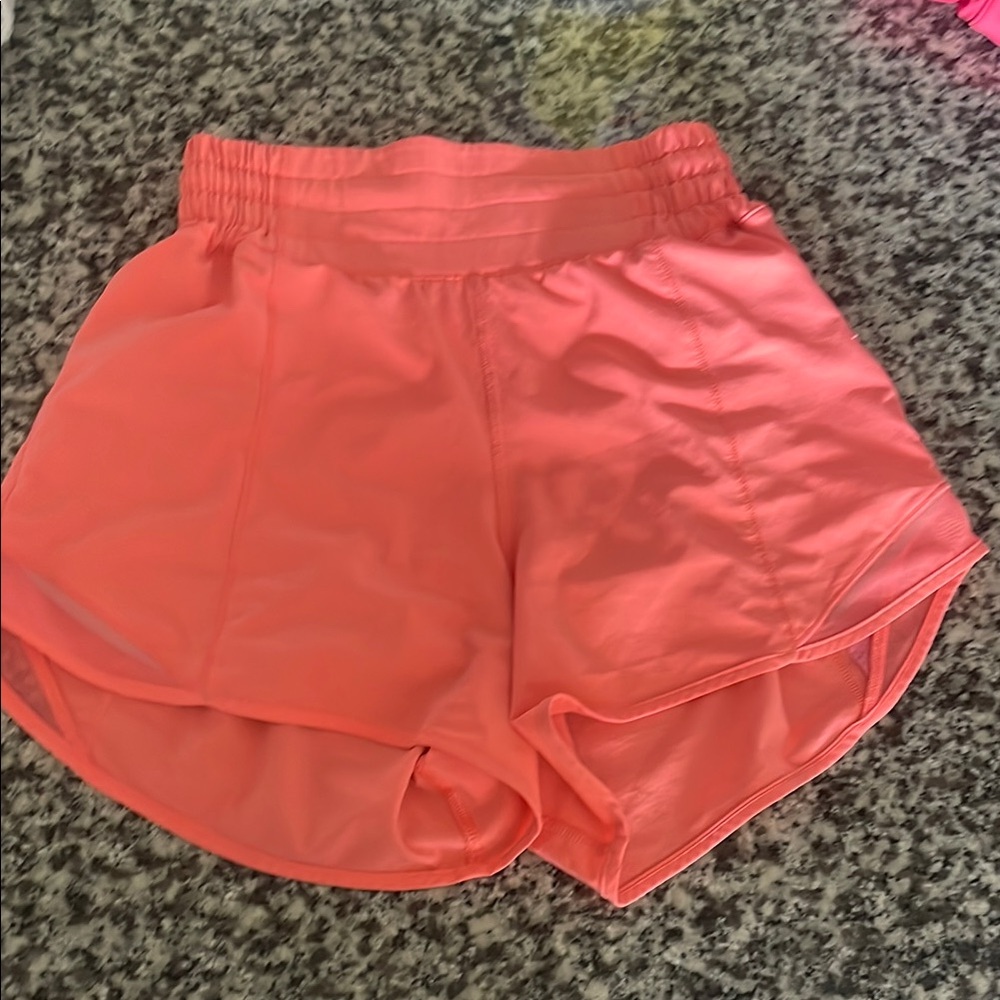 Lululemon Athletica Pink Athletic Shorts Moisture-Wicking